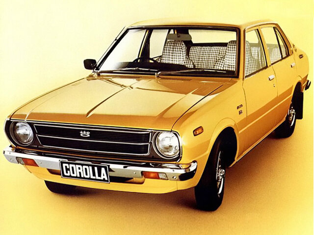 Toyota Corolla (KE50, TE50, TE51, TE52, KE55, TE56) 3 поколение, рестайлинг, седан (01.1977 - 04.1978)